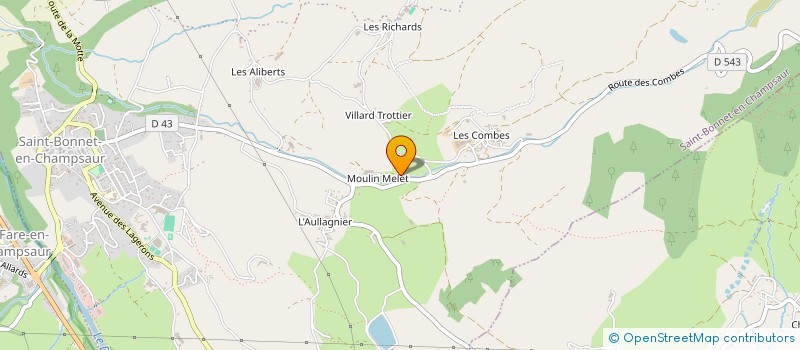 localisation de l'entreprise ASSOCIATION LA SAPINETTE à SAINT-BONNET-EN-CHAMPSAUR