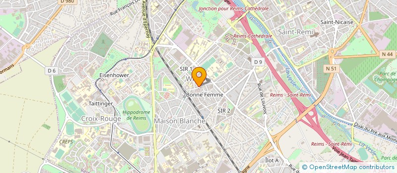 localisation de l'entreprise ASSOCIATION LA SEVE ET LE RAMEAU à REIMS