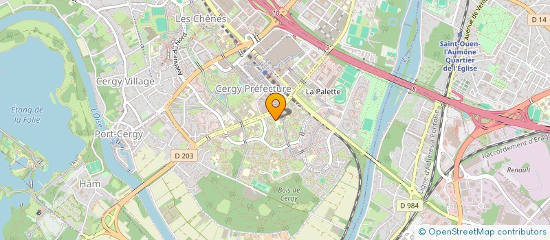 localisation de l'entreprise ASSOCIATION LA SMALA  CERGY