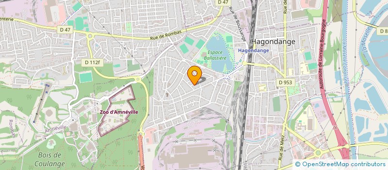 localisation de l'entreprise ASSOCIATION LA SOCIETE DE BERGER ALLEMAND SECTION METZ ET ENVIRONS  HAGONDANGE