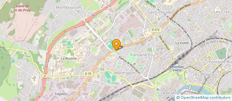 localisation de l'entreprise ASSOCIATION LA SOUPLESSE DE L'ARBRE  BESANCON