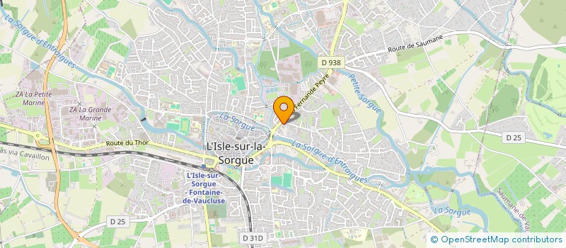 localisation de l'entreprise ASSOCIATION LA STRADA à L'ISLE-SUR-LA-SORGUE