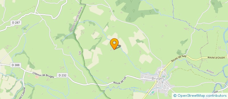 localisation de l'entreprise ASSOCIATION LA SUPERBE  BRUGES-CAPBIS-MIFAGET