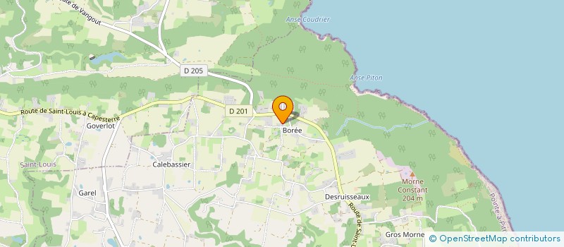 localisation de l'entreprise ASSOCIATION LA SYNCOPALE  CAPESTERRE DE MARIE GALANTE