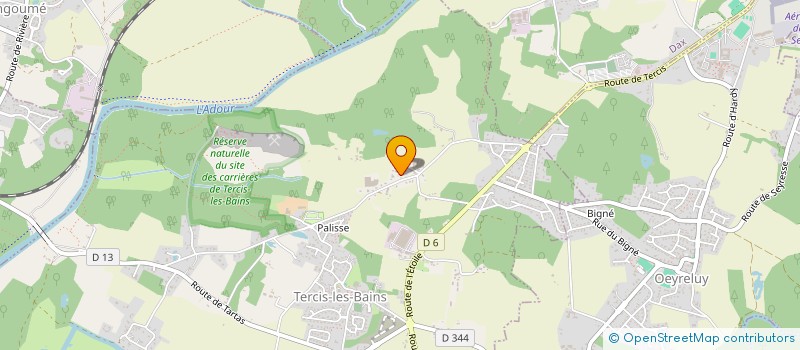 localisation de l'entreprise ASSOCIATION LA TETE DE L'ART  TERCIS-LES-BAINS