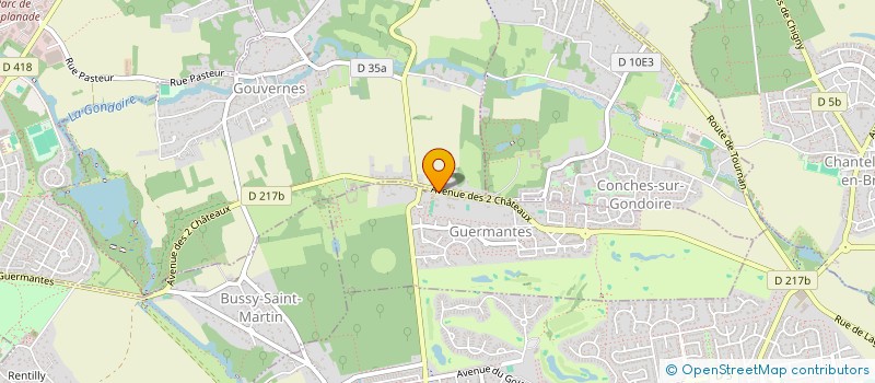 localisation de l'entreprise ASSOCIATION LA TETE ET LES MAINS  GUERMANTES