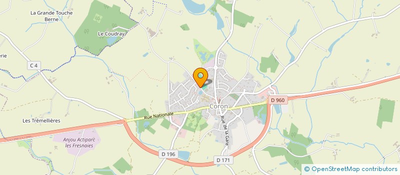 localisation de l'entreprise ASSOCIATION LA TIGEOLE  CORON