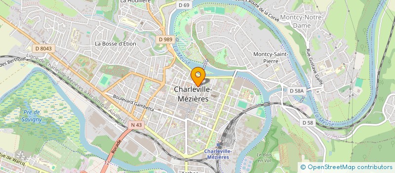 localisation de l'entreprise ASSOCIATION LA TRACE  CHARLEVILLE-MEZIERES