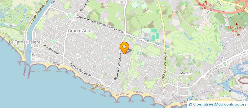 localisation de l'entreprise ASSOCIATION LA TRACTION  AGDE