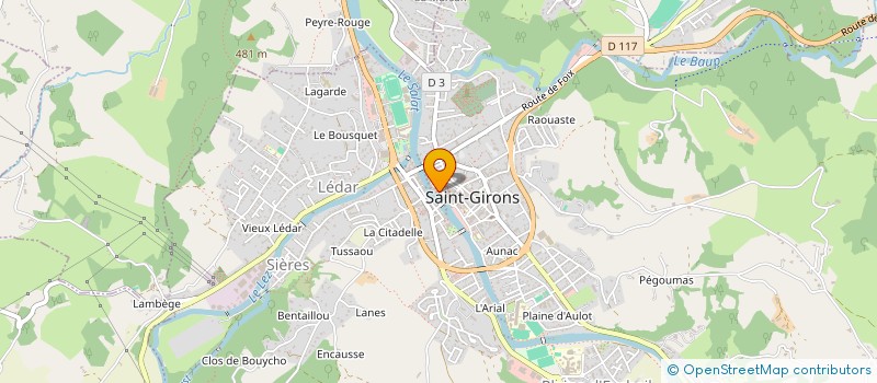 localisation de l'entreprise ASSOCIATION LA TRANSPYRENEENNE à SAINT-GIRONS