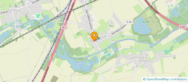 localisation de l'entreprise ASSOCIATION LA TROUPE D HEUROEUX  RUX