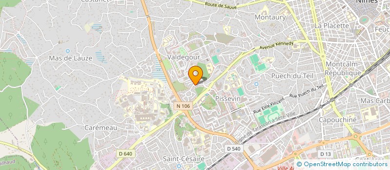 localisation de l'entreprise ASSOCIATION LA TROUPE DU SPLENDIDE  NIMES