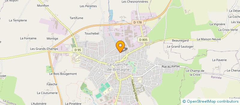 localisation de l'entreprise ASSOCIATION LA TROUPE PAIDEIA  LA GUERCHE-DE-BRETAGNE