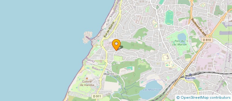 localisation de l'entreprise ASSOCIATION  LA VAGUE BASQUE à BIARRITZ