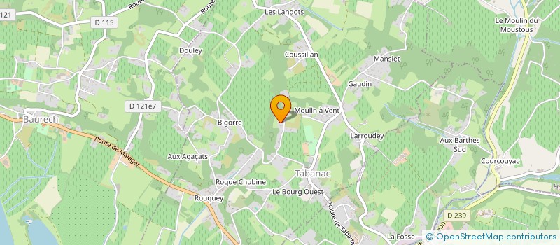 localisation de l'entreprise ASSOCIATION LA VARANGUE  TABANAC