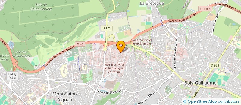 localisation de l'entreprise ASSOCIATION LA VATINE HORTICOLE à MONT-SAINT-AIGNAN