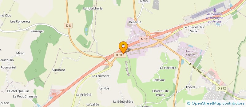 localisation de l'entreprise ASSOCIATION LA VIE A LA FERME à COURGEOUT