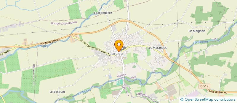 localisation de l'entreprise ASSOCIATION LA VIE D'ARTISTE  JARCIEU