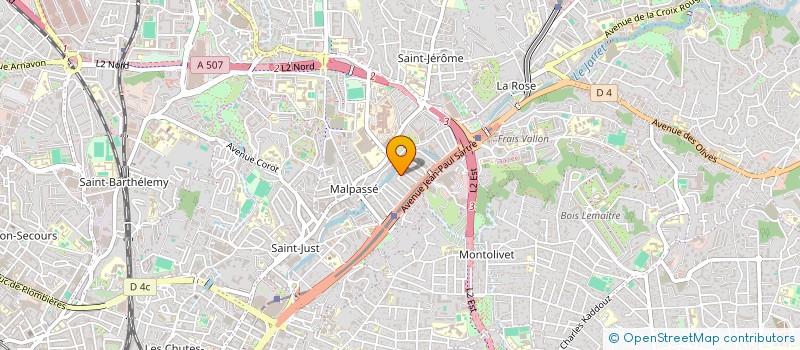localisation de l'entreprise ASSOCIATION LA VIE EN GRAND  MARSEILLE