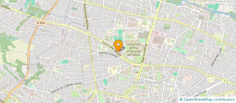 localisation de l'entreprise ASSOCIATION LA VIE QUE GAGNE à PAU