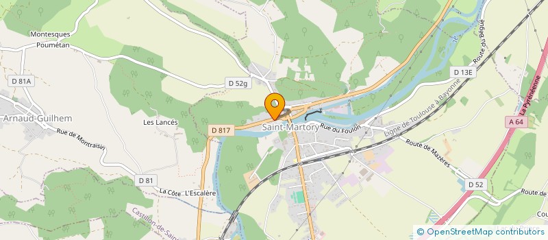 localisation de l'entreprise ASSOCIATION LA VIE T'ANIME  SAINT-MARTORY