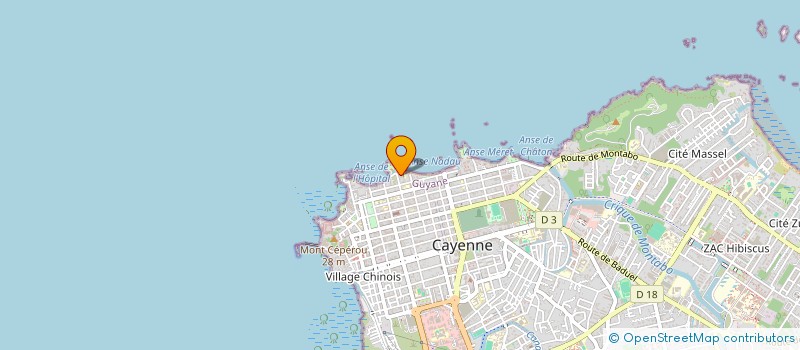 localisation de l'entreprise ASSOCIATION LA VIEILLE GARDE  CAYENNE