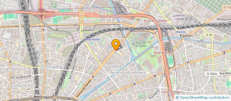 localisation de l'entreprise ASSOCIATION LA VILLETTE ETUDIANTE  PARIS