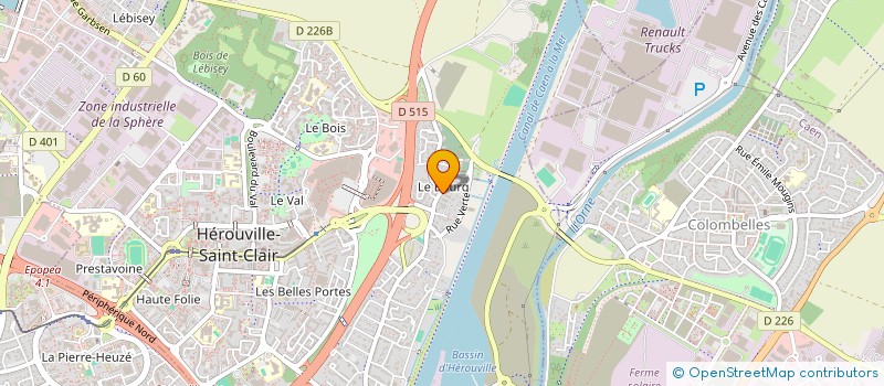 localisation de l'entreprise ASSOCIATION LA VOIE DIFFICILE à HEROUVILLE-SAINT-CLAIR
