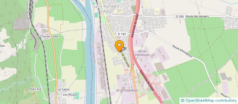 localisation de l'entreprise ASSOCIATION LA VOIE ROMAINE  SAINT-RAMBERT-D'ALBON
