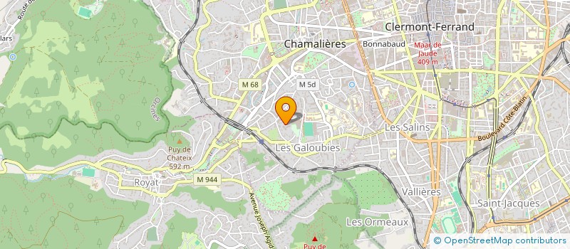 localisation de l'entreprise ASSOCIATION LA VOIX DES VOLCANS  CHAMALIERES