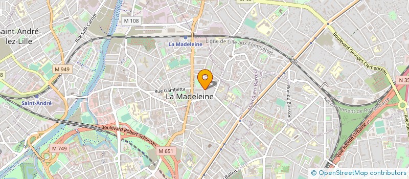 localisation de l'entreprise ASSOCIATION LA VOLIERE à LA MADELEINE
