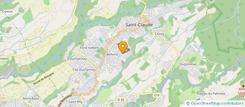 localisation de l'entreprise ASSOCIATION LABAN AND CO à SAINT-CLAUDE