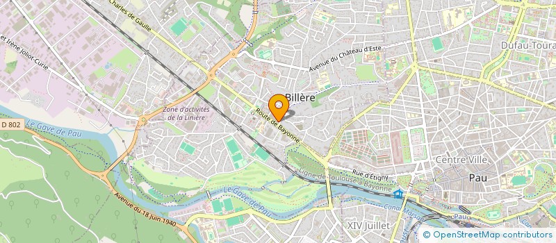 localisation de l'entreprise ASSOCIATION LABELLE ET BIO  BILLERE