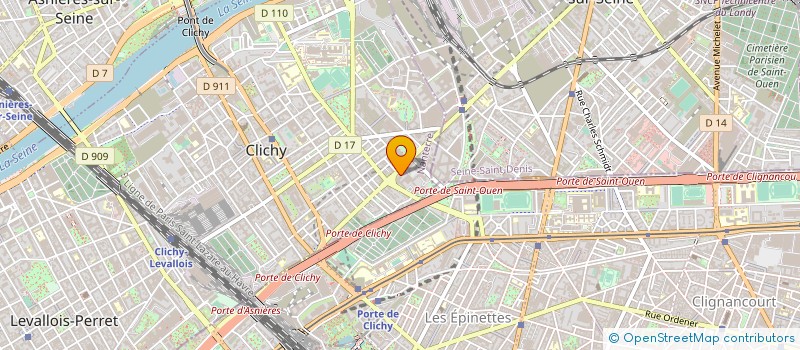 localisation de l'entreprise ASSOCIATION LAFAYETTE PATRIMOINE & EPARGNE à CLICHY
