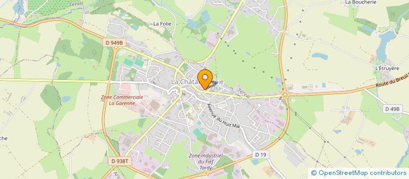 localisation de l'entreprise ASSOCIATION LAGEM-TAABA UNIS POUR AVANCER ENSEMBLE à LA CHATAIGNERAIE