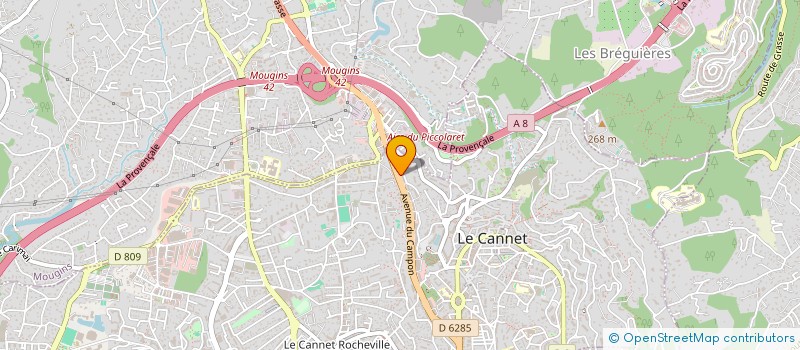 localisation de l'entreprise ASSOCIATION LAIQUE BOUDDHISTE INTERNATIONALE WAT PAH BODHIDHAMM PROVENCE à LE CANNET