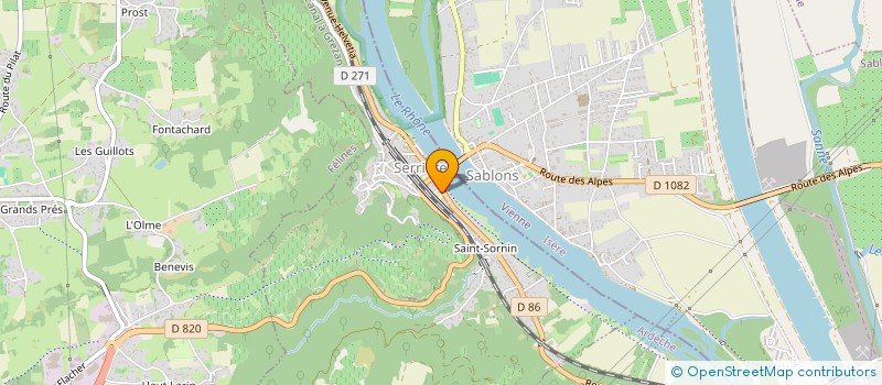 localisation de l'entreprise ASSOCIATION LAIQUE DE GESTION DES OEUVRES PERISCOLAIRES DU CANTON DE SERRIERES  SERRIERES