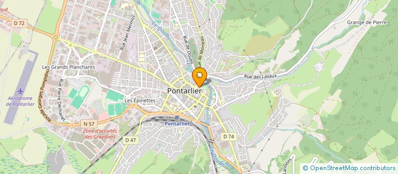 localisation de l'entreprise ASSOCIATION LAIQUE DE PONTARLIER - A.L.P.  PONTARLIER