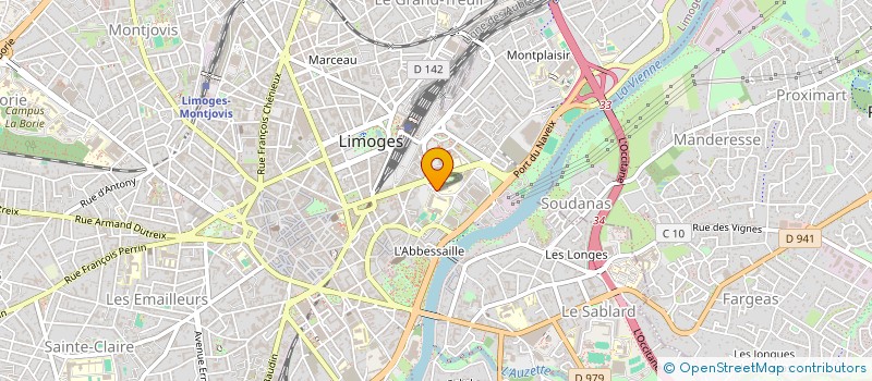 localisation de l'entreprise ASSOCIATION LAIQUE DES BENEDICTINS à LIMOGES