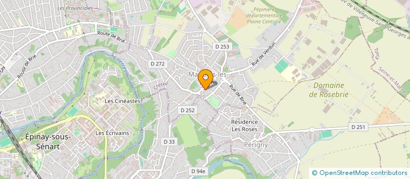 localisation de l'entreprise ASSOCIATION LAIQUE DES PARENTS D'ELEVES COLLEGE SIMONE VEIL  MANDRES LES ROSES