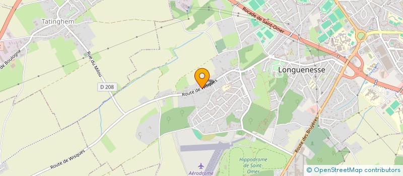 localisation de l'entreprise ASSOCIATION LAIQUE LA BAGARNETTE DE LONGUENESSE GROUPE DE DANSES TRADITIONNELLES  LONGUENESSE