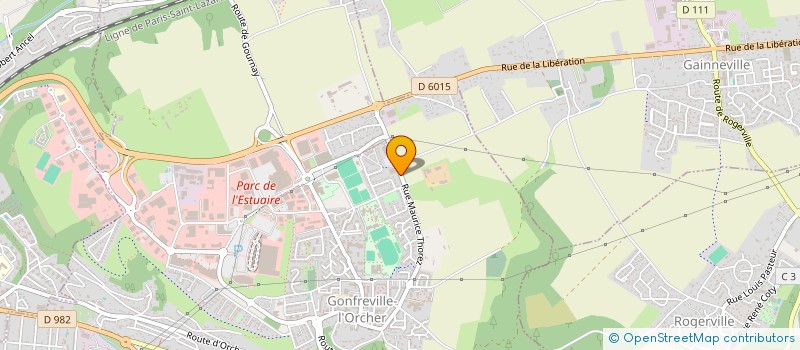 localisation de l'entreprise ASSOCIATION LAIQUE POUR L'EPANOUISSEMENT, L'ADAPTATION, L'INTEGRATION DES HANDICAPES (ALPEAIH)  GONFREVILLE-L'ORCHER