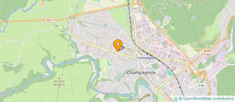 localisation de l'entreprise ASSOCIATION LAISSEZ NOUS LE FER à CHAMPAGNOLE