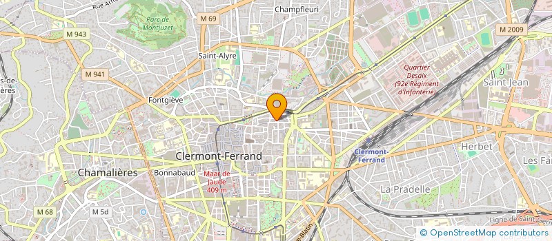 localisation de l'entreprise ASSOCIATION LAIT-FRAISE/BOURBON  CLERMONT-FERRAND