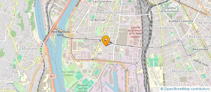 localisation de l'entreprise ASSOCIATION LAMPIONS DE LA CITE (ALC)  LYON