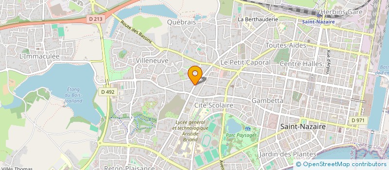 localisation de l'entreprise ASSOCIATION LANCASTRIA  SAINT-NAZAIRE