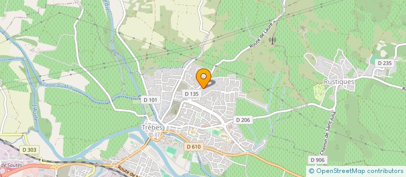 localisation de l'entreprise ASSOCIATION LANDD MUSIC  TREBES