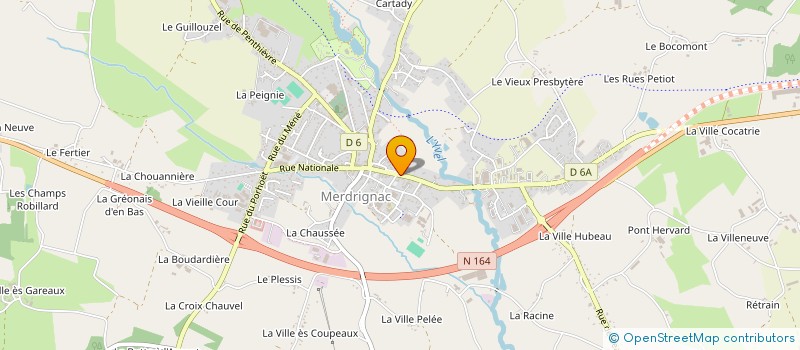 localisation de l'entreprise ASSOCIATION LANDROUET SANTE à MERDRIGNAC