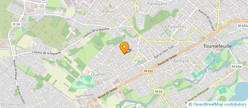 localisation de l'entreprise ASSOCIATION LANGAGES  TOURNEFEUILLE