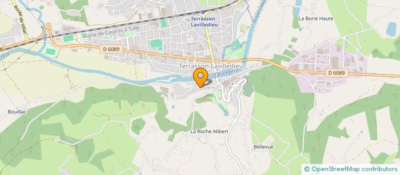 localisation de l'entreprise ASSOCIATION LANGUES ET JUMELAGES  TERRASSON-LAVILLEDIEU